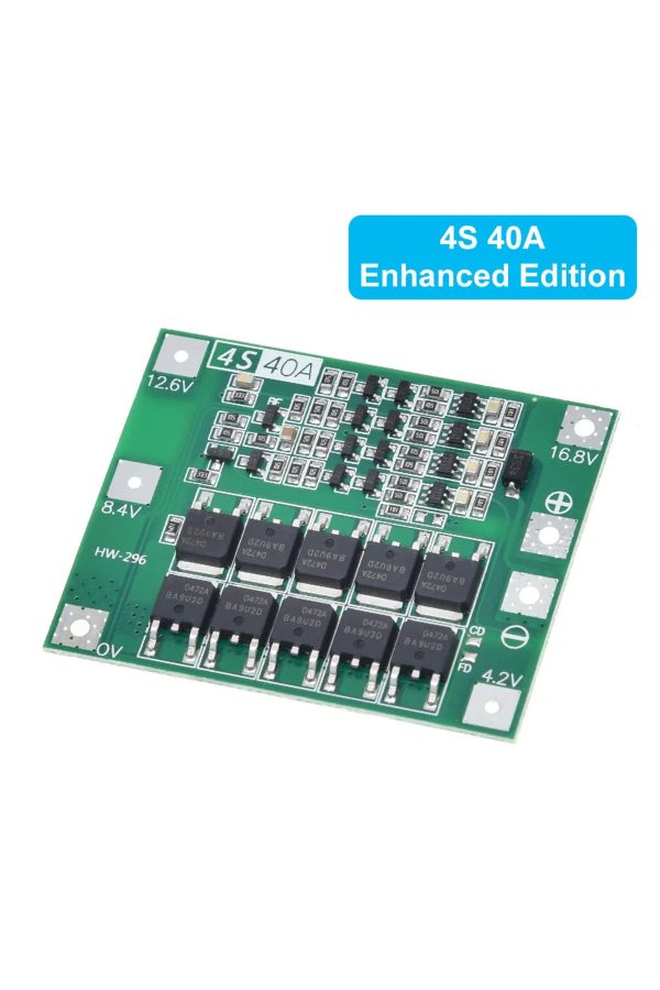 4s Bms 18650 Ve 26650 Pil Şarj Devresi 40 Amper ( 4 Pil Için )