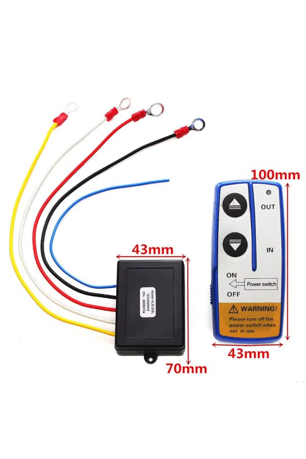 24 VOLT VİNÇ UZAKTAN KUMANDA SETİ ( TEK KUMANDALI )