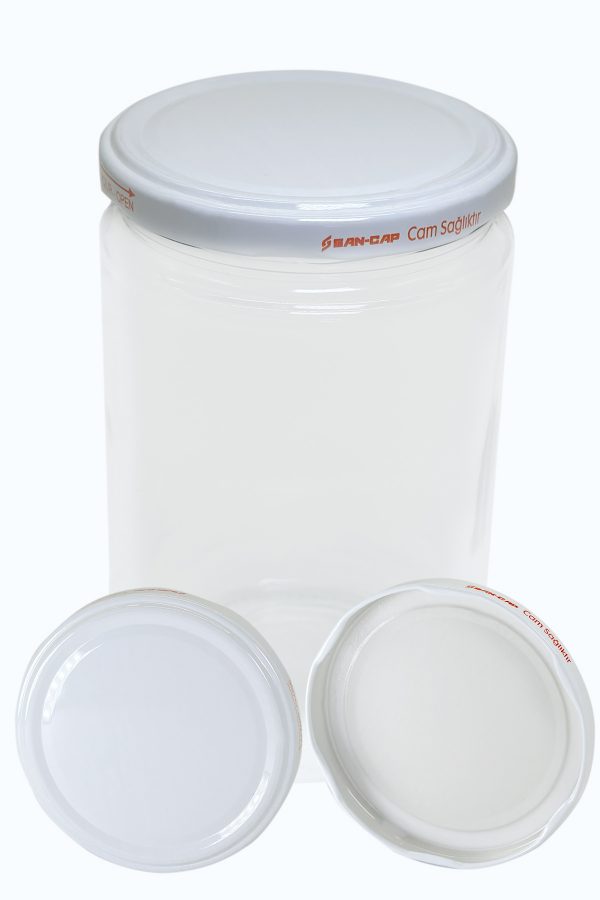 20 Adet Cam Kavanoz Kapağı ( konserve kavanozu için)