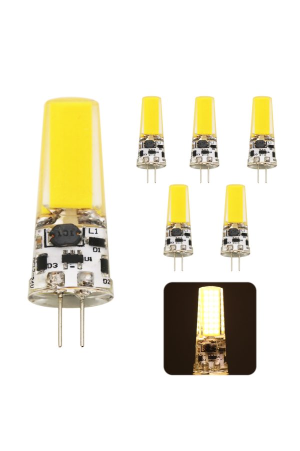 10 ADET 220 VOLT 9 WATT G4 LED AMPÜL SARI IŞIK (GÜN IŞIĞI)