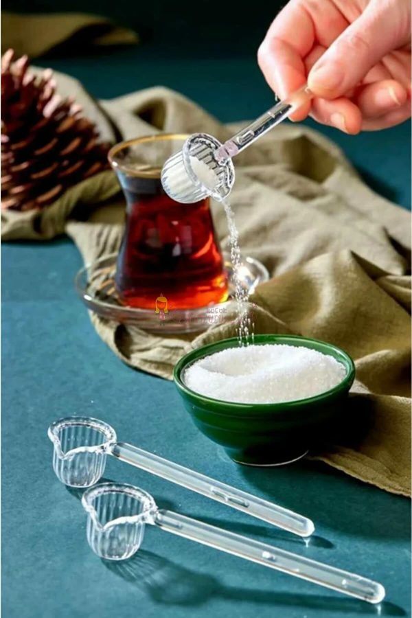 6 ADET KRİSTAL DESENLİ ORİGAMİ BAHARAT KAŞIĞI