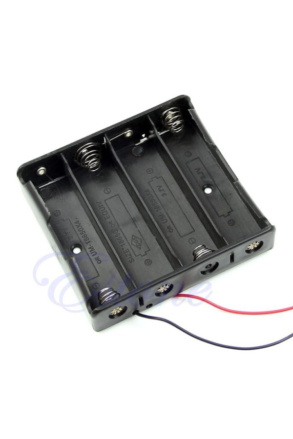 10 Adet 18650 Pil Yuvası Seri Bağlı ( 4 Adet Pil İçin )