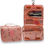 Çok Fonksiyonlu Askılı Makyaj Çantası Kiraz Desen ( Büyük Boy )