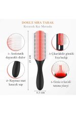 Styling Brush 9 Sıra Şekillendirme Fırçası Curly Girl Kıvırcık Metodu Fırçası - Görsel 7