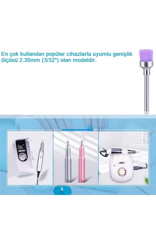 Tırnak Törpü Makinesi Için Tırnak Temizleme Fırçası