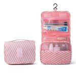 Çok Fonksiyonlu Askılı Makyaj Çantası Line Desen ( Büyük Boy )