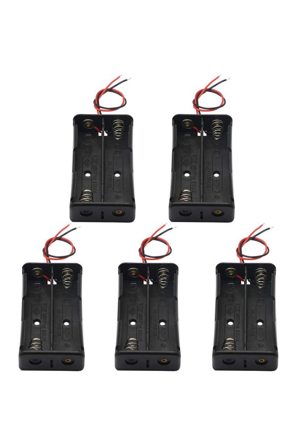 5 Adet 18650 Pil Yuvası Seri Bağlı ( 2 Pil İçin )