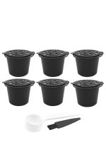 6 Adet Doldurulabilir Nespresso Uyumlu Kahve Kapsülü ( Yıkayıp Tekrar Kullanabilirsiniz )