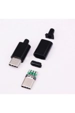 Type-c Şarj Kablosu Erkek Fiş (Siyah Renk)