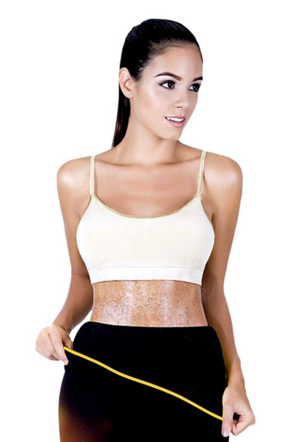Premium Termal Sauna Korse Bel Göbek Terletici Yağ Yakma Kemeri Inceltici Korse 120x25 Cm