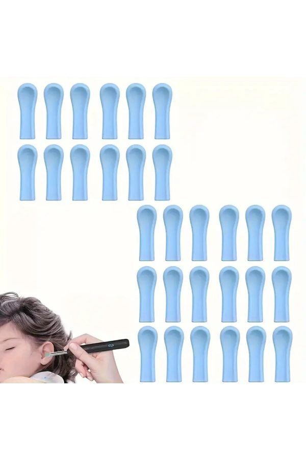 10 Adet Kulak Temizleme Cihazı Silikon Yedek Ucu