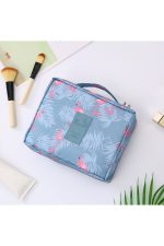 Çok Fonksiyonlu Makyaj Çantası Flamingo Desenli ( Boy: 22 Cm En: 17 Cm Genişlik: 8 Cm ) - Görsel 2