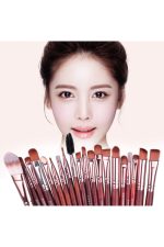 20 Parça Makyaj Fırça Seti ( Maun ) - Görsel 2