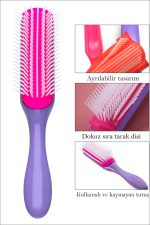 Styling Brush 9 Sıra Şekillendirme Fırçası Curly Girl Kıvırcık Kız Metodu Fırçası - Görsel 3