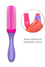 Styling Brush 9 Sıra Şekillendirme Fırçası Curly Girl Kıvırcık Kız Metodu Fırçası - Görsel 4