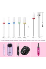 Elektrikli Manikür Makinesi Için Seramik Törpü Yedek Uçları (7 Parça) - Görsel 7