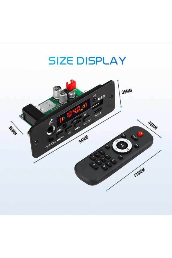 2 X 40 Watt Anfili Karaoke Dekoder ( Bluetooth Aux Usb Tf Kart Fm Radio Mp3 Player )