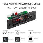 2 X 25 Watt Hoparlör Çıkışlı Dekoder ( Bluetooth Usb Tf Kart Fm Radio Mp3 Player )