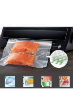 50 Adet Gıda Vakum Cihazı Poşeti 20 Cm X 26 Cm ( Tırtıklı Model ) - Görsel 4