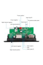 12 Volt Fm Decoder Bluetooth Usb Tf Kart Fm Radio Mp3 Player - Görsel 5